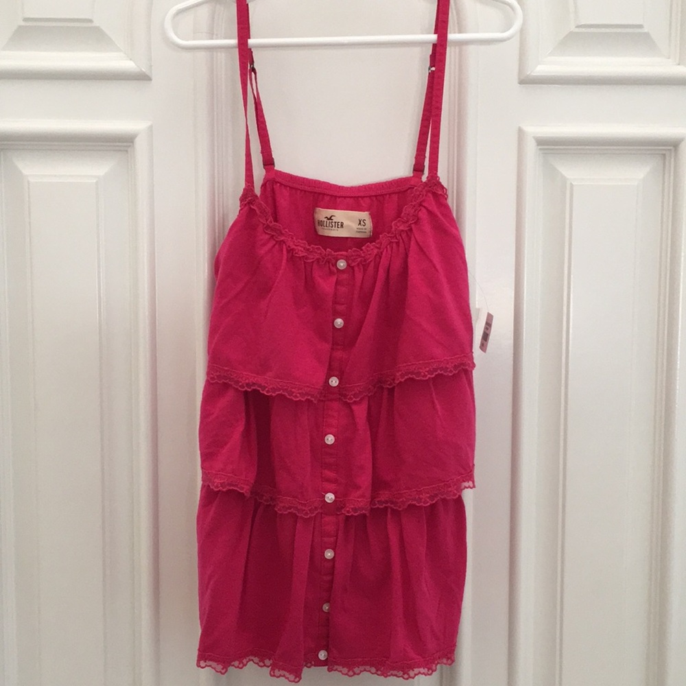 Hollister ruffle tank top